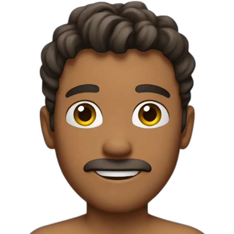shirtless man emoji