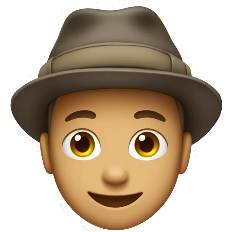 smiling boys in hats no background  emoji