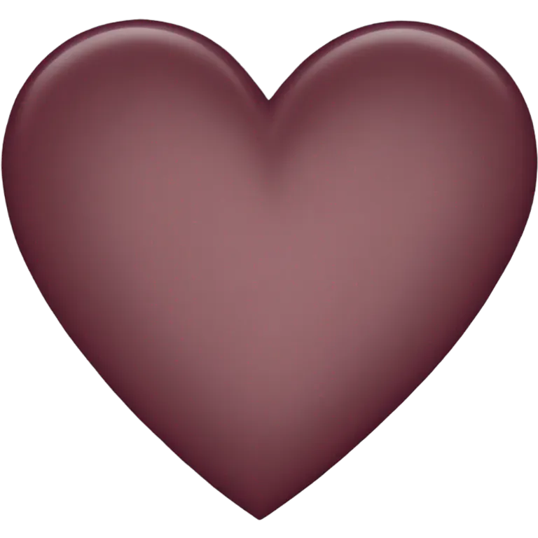 Maroon heart emoji