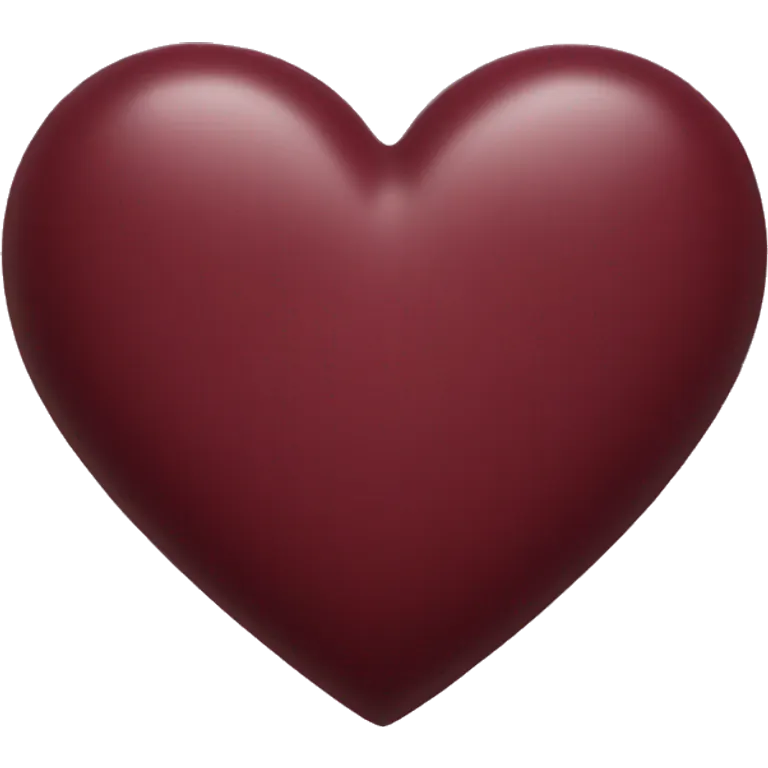 maroon heart emoji