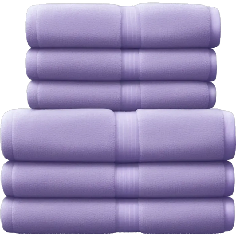 Lightpurple stacked towels emoji
