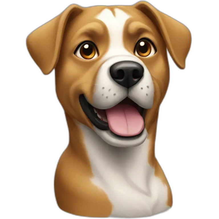 Chat sur chien emoji