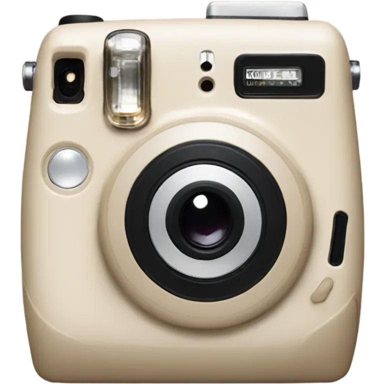 Beige instax camera emoji