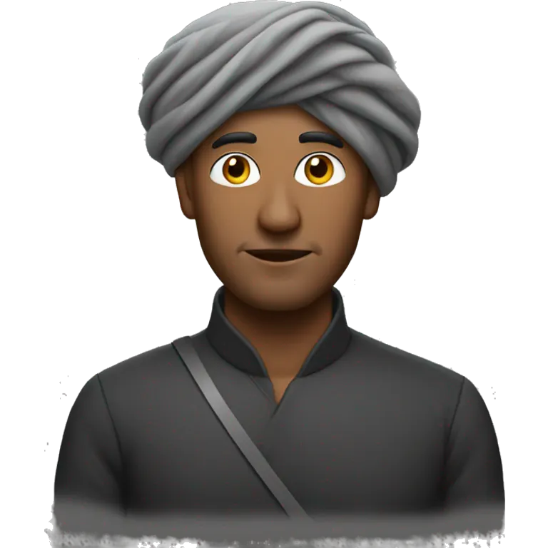 Man with pushtoon turban emoji