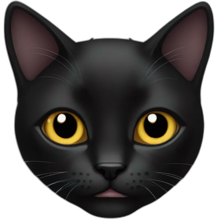 fold-eared black kat emoji
