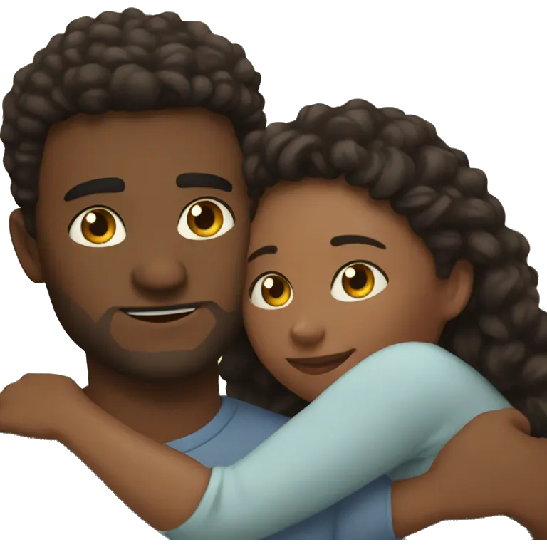 My boyfriend and me cuddling emoji