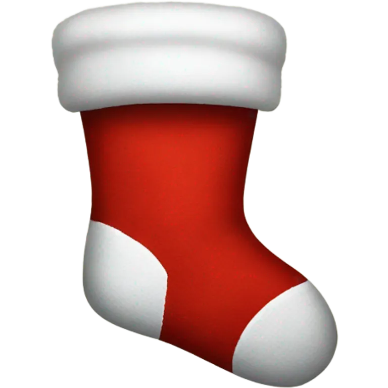 Santa sock emoji