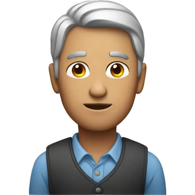 A man with Apple  emoji