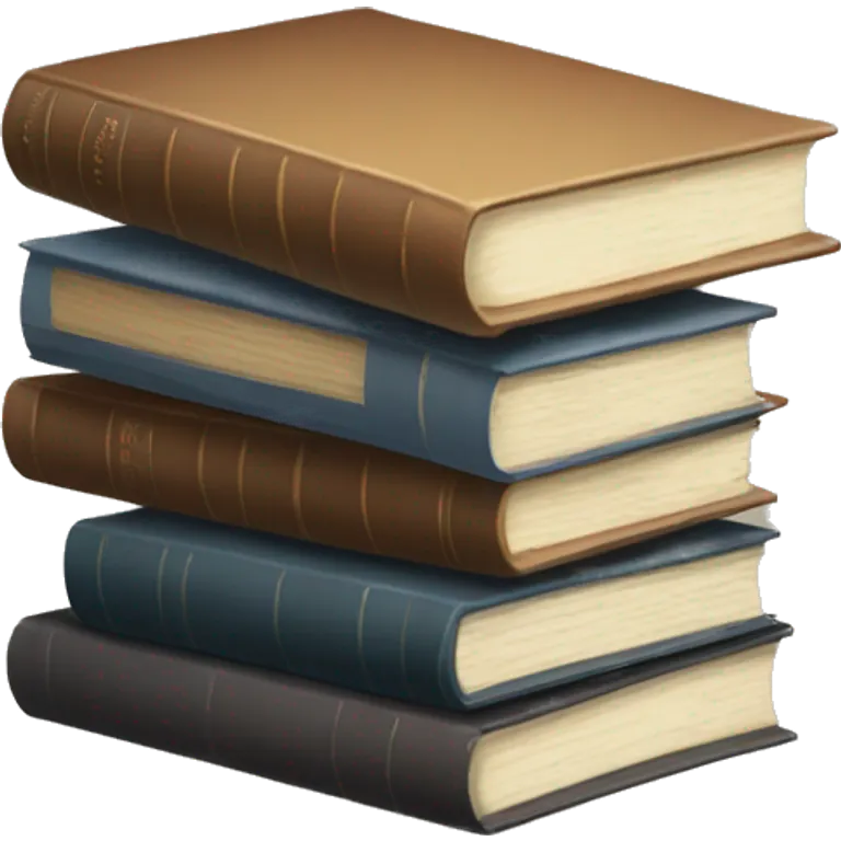 neutral stack of books emoji