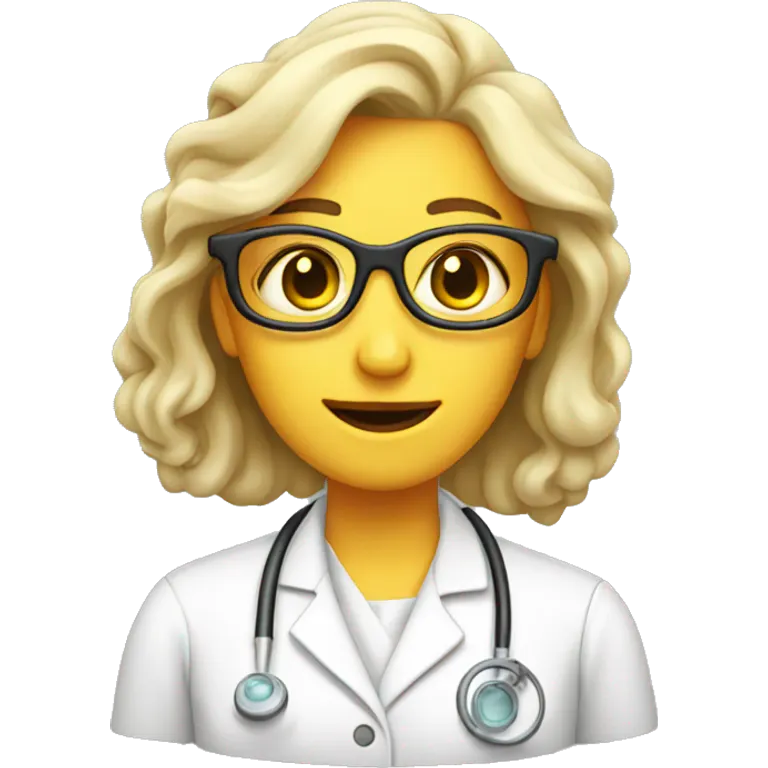 woman scientist with a beake emoji