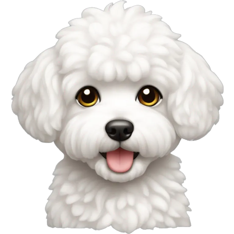 perro bichon maltés blanco hembra emoji
