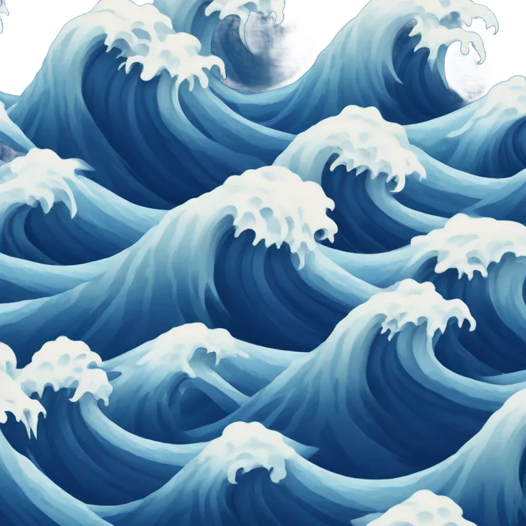 Ocean waves emoji