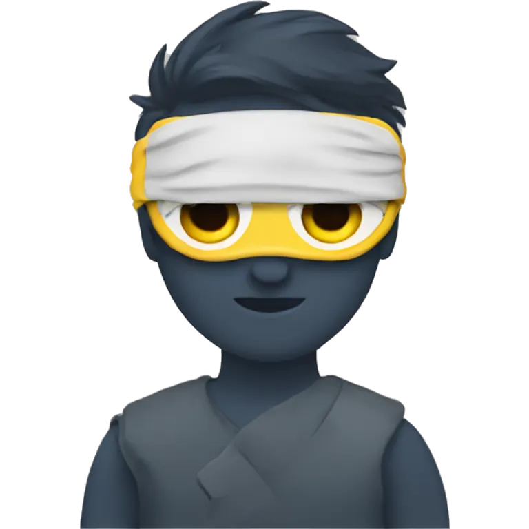 Gojo with eye mask emoji