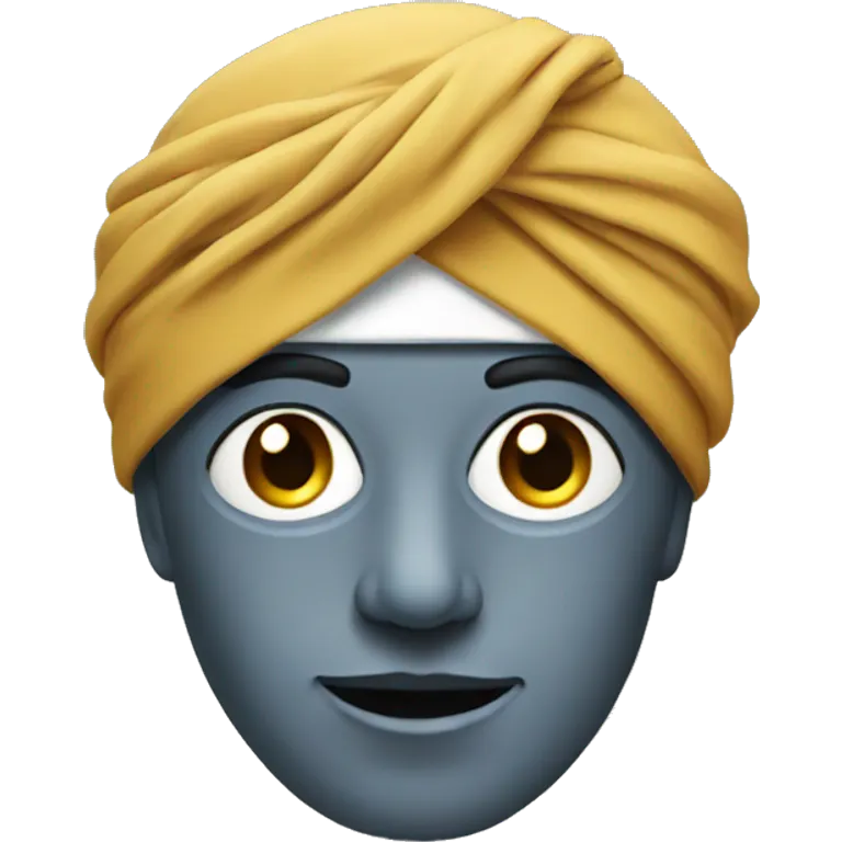 robot wearing turban emoji