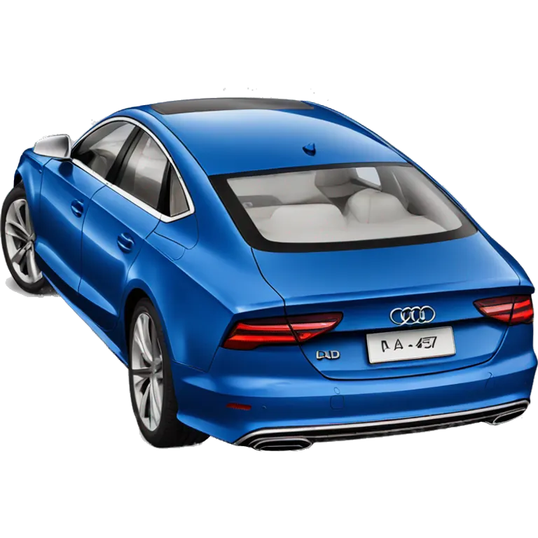 Audi a7 blue  emoji