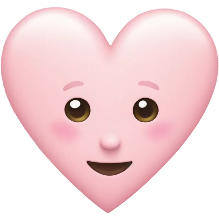 pastel pink heart emoji