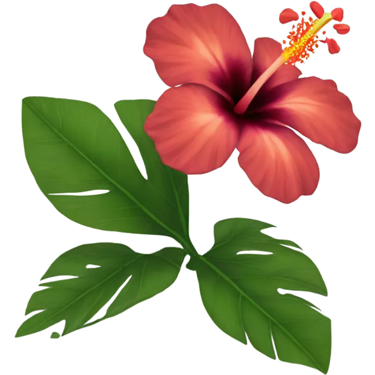Hibiscos flower emoji