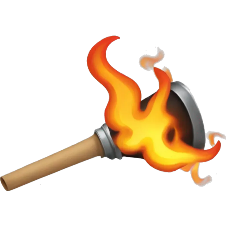 Burning torch emoji