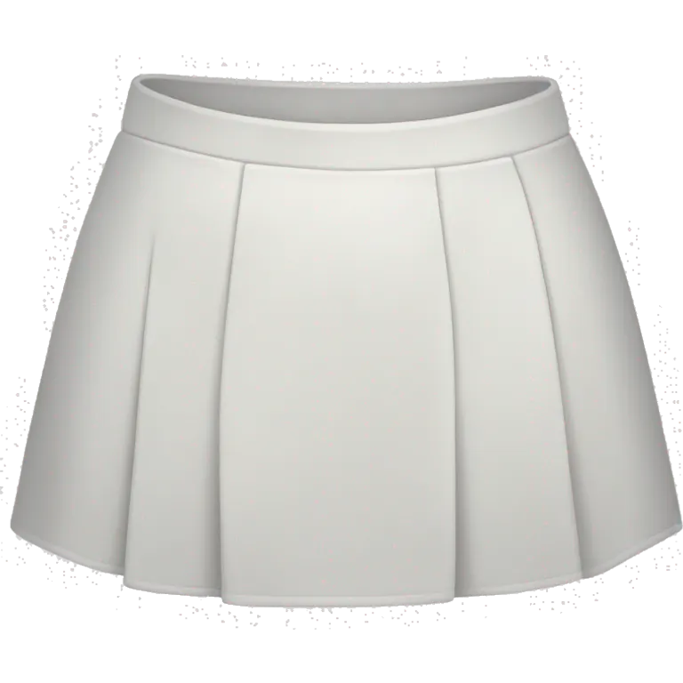 white mini skirt emoji