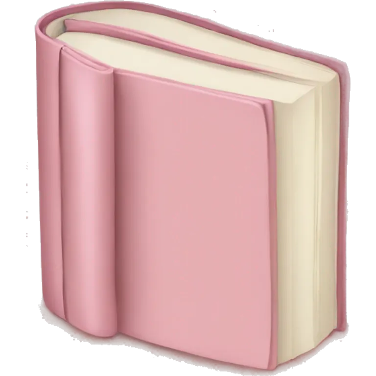 book soft pink color  emoji