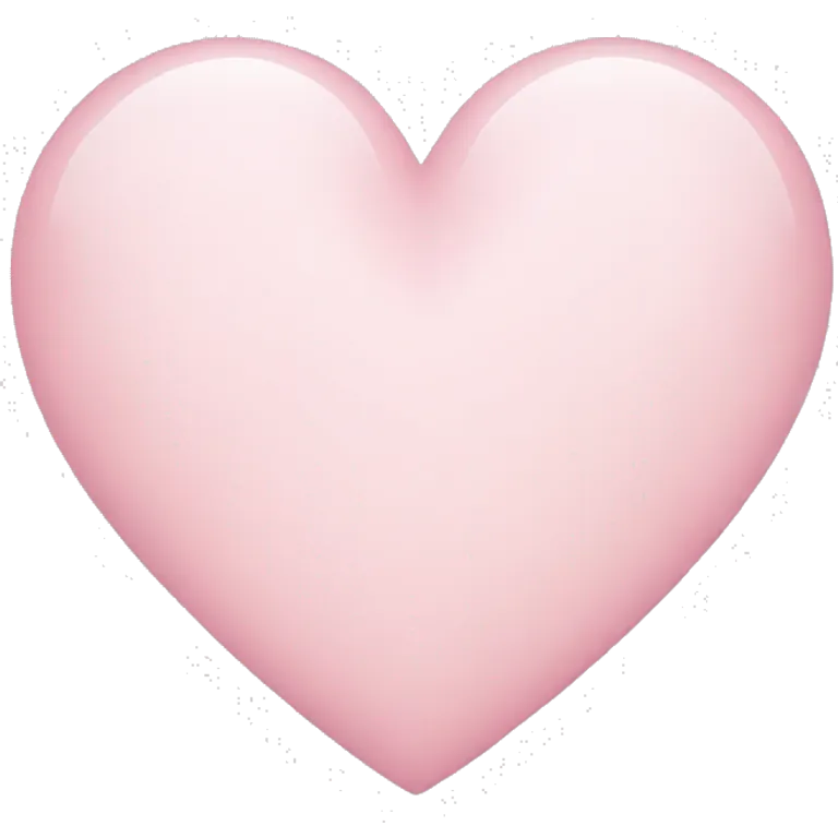 light pink heart emoji