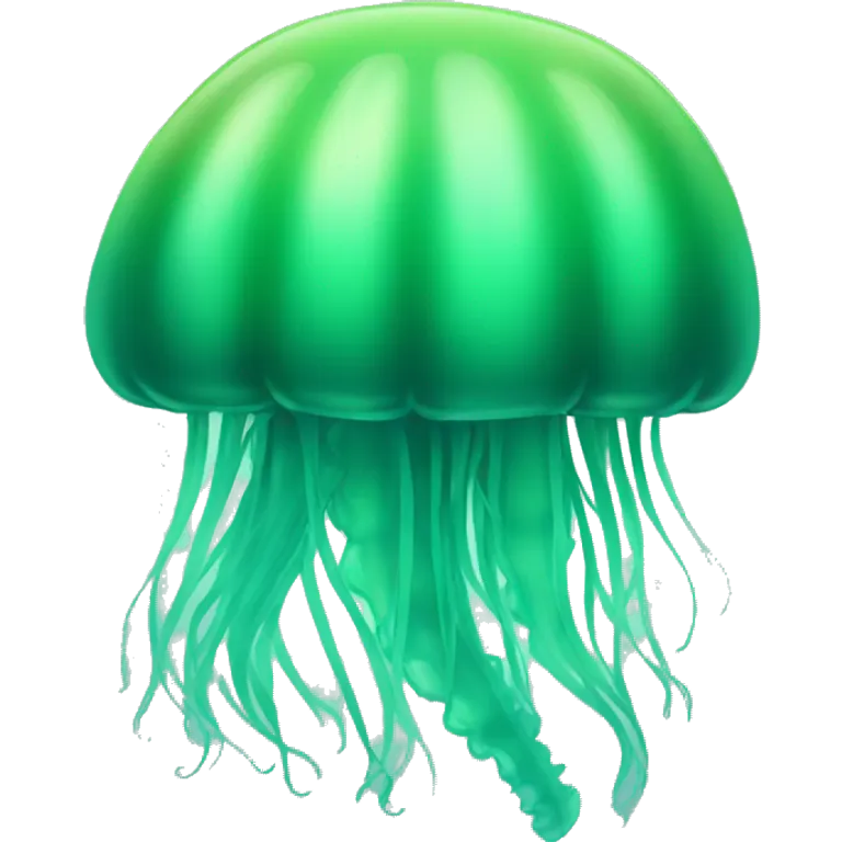 Ombre green jellyfish emoji