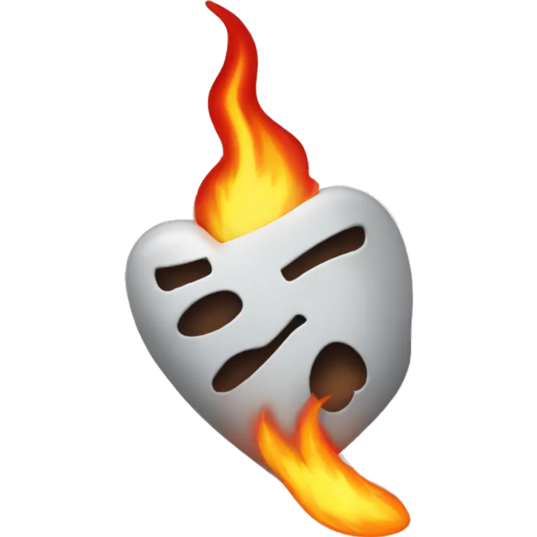 Corazón con fuego emoji