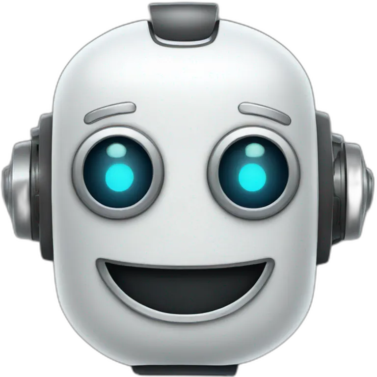 happy cartoon robot emoji | AI Emoji Generator