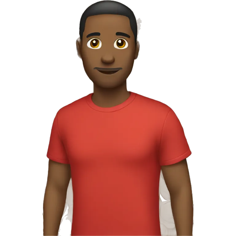 only a red t-shirt emoji