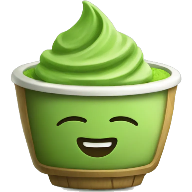 Green matcha emoji