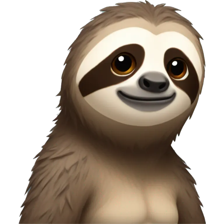 Buff sloth emoji