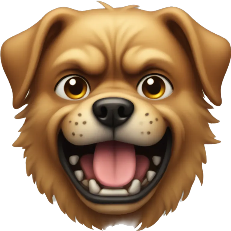 Angry dog emoji