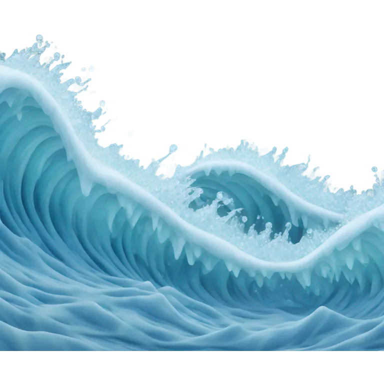 Frozen waves emoji
