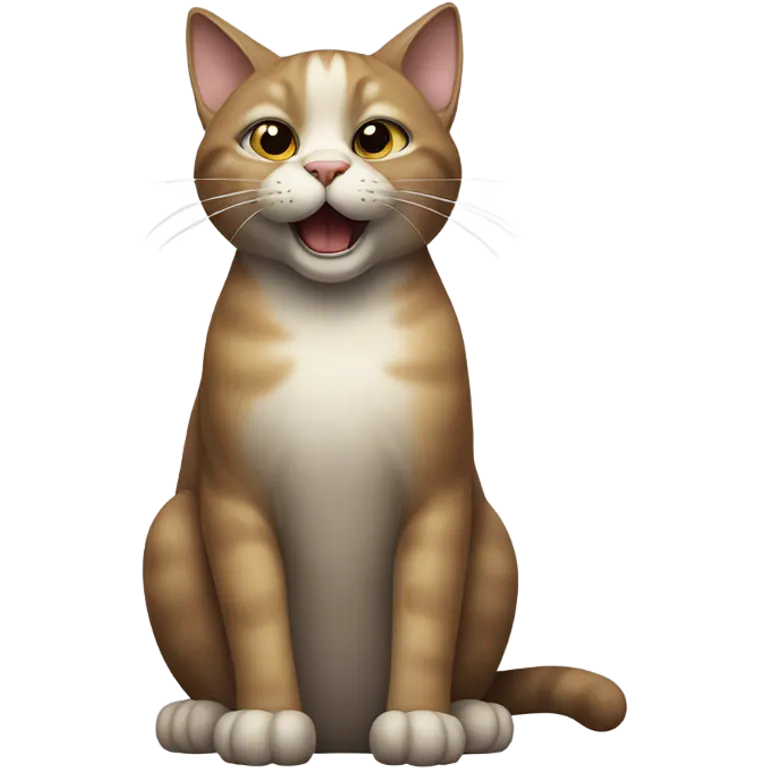 A cat flipping off somebody emoji