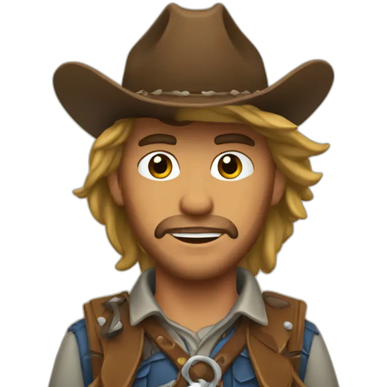 cowboy hunter emoji | AI Emoji Generator