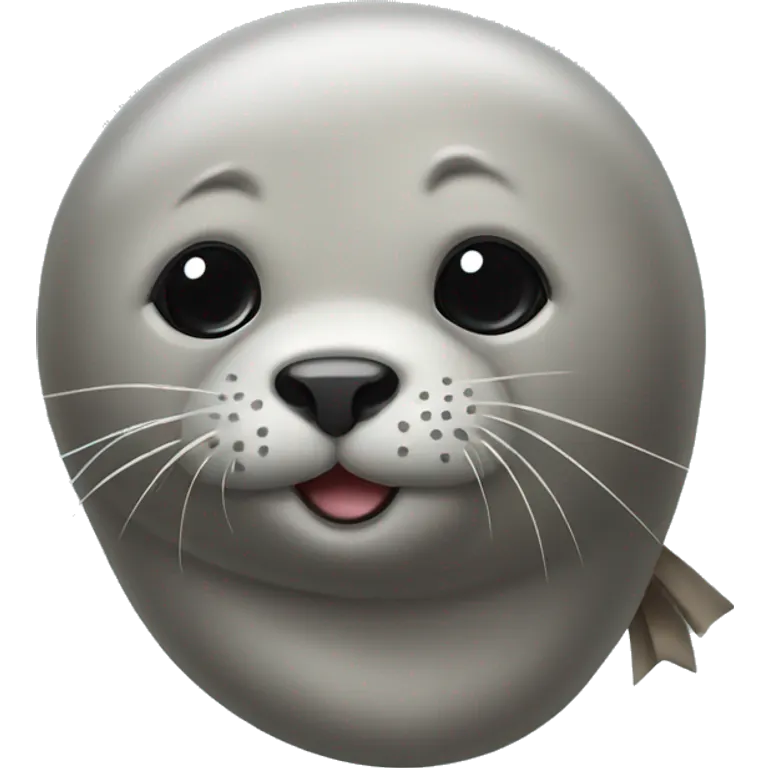 Seal with a bow on its head emoji