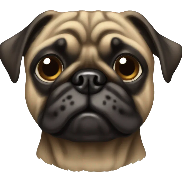 Brindle pug emoji