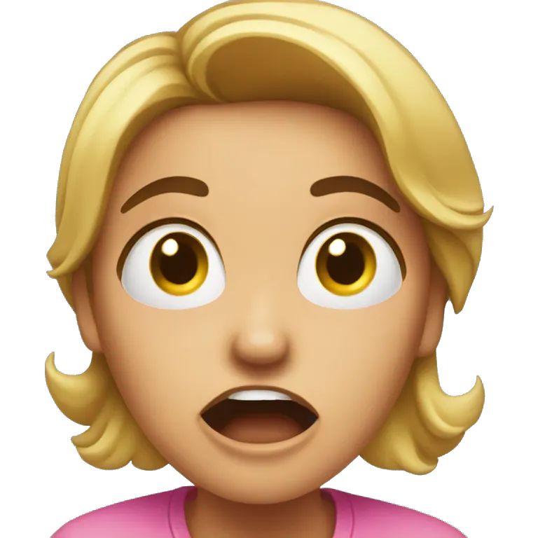 shocked reaction woman emoji