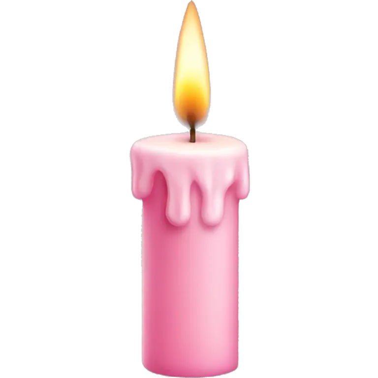 light pink candle emoji