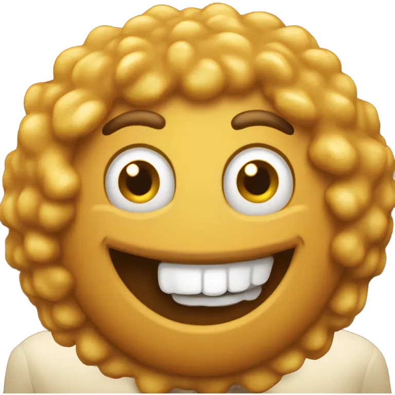 Deep fried laugh emoji emoji