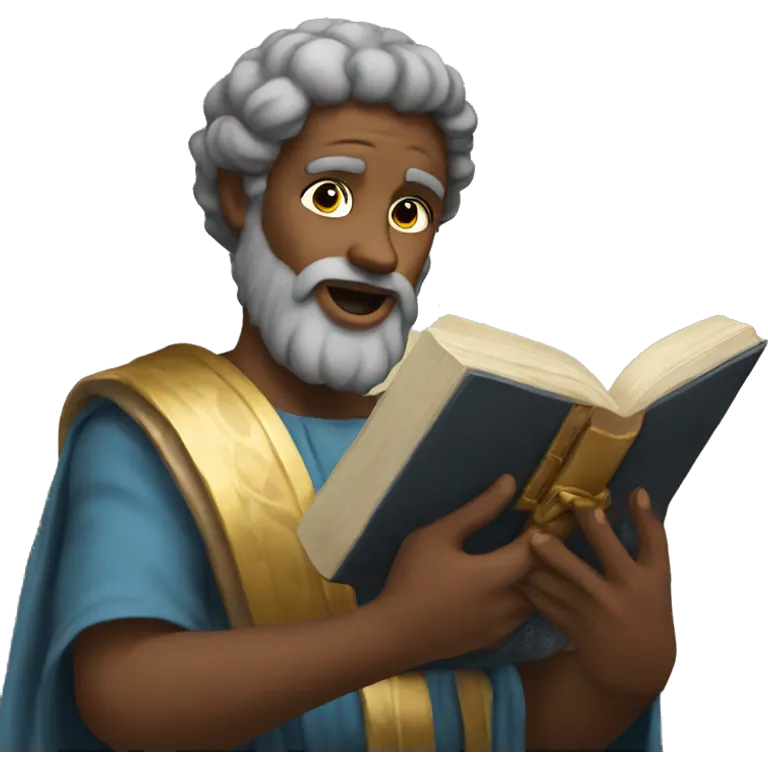 god holding the bible  emoji
