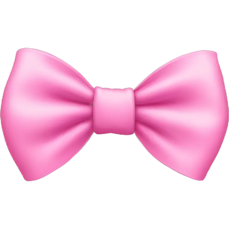 Pink bow emoji
