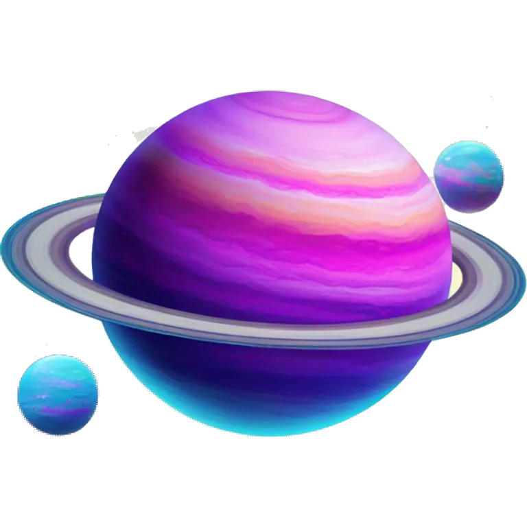 lisa frank saturn planet emoji