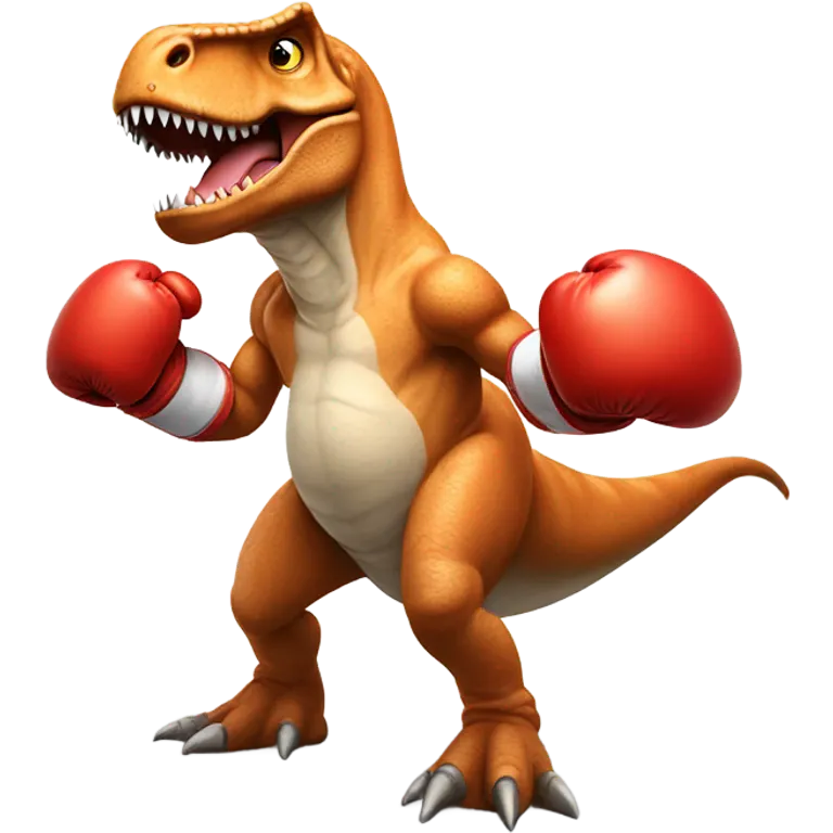 Boxing trex emoji