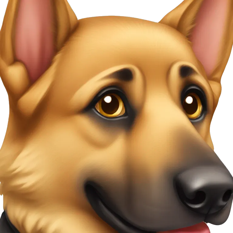 German shepard dog emoji