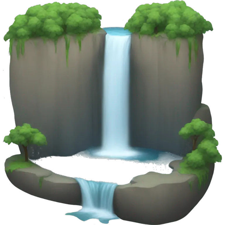 waterfall  emoji