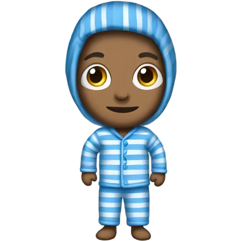 blue striped pajama  emoji