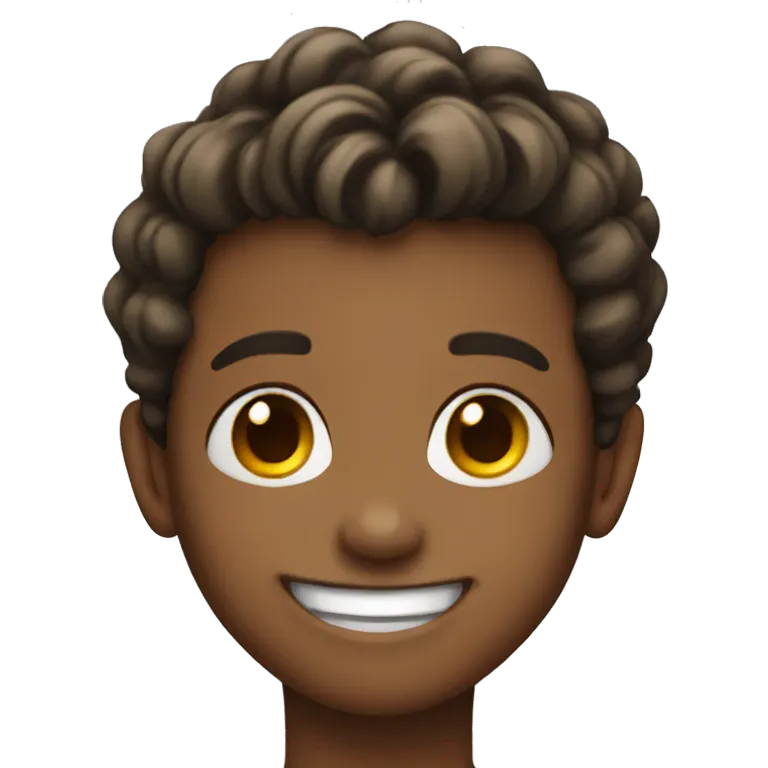 smiling boy with earrings emoji