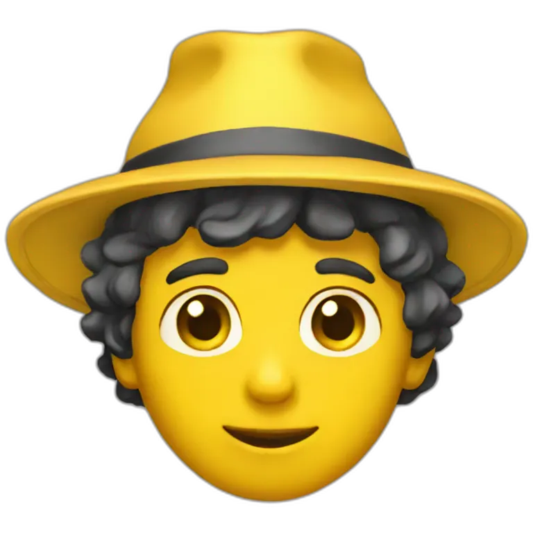 Yellow hat boy emoji