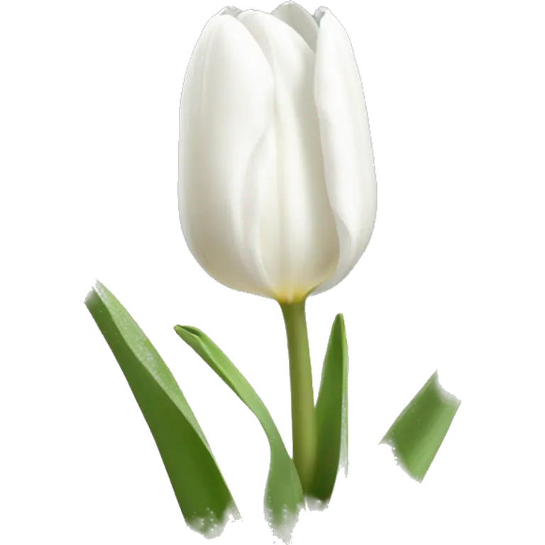 White tulips emoji